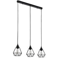Ceiling Lamp with Diamond Design Black 3 × E27 Bulbs - Ceiling Light
