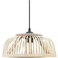Suspension Ceiling Light Bamboo 34 × 14,5cm 40 W Half Circle E27 - Ceiling Light