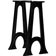 Legs for dining table in the shape of a rounded letter A 2 pcs cast iron - Table Legs