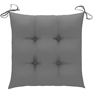 Podušky na židle 4 ks šedé 40 x 40 x 7 cm textil - Polstr