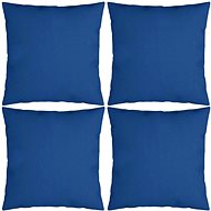Dekorační polštáře 4 ks královsky modré 40 x 40 cm textil - Polštář