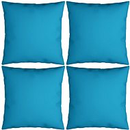 Dekorační polštáře 4 ks modré 40 x 40 cm textil - Polštář