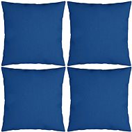 Dekorační polštáře 4 ks královsky modré 60 x 60 cm textil - Polštář