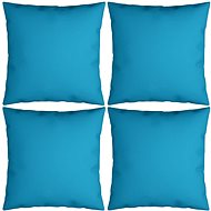 Dekorační polštáře 4 ks modré 60 x 60 cm textil - Polštář