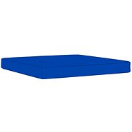 Poduška na taburet z palet modrá textil - Polstr