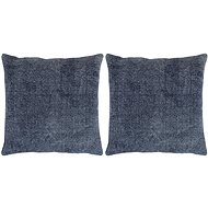 Polštáře Kilim 2 ks ručně vyrobené 45 x 45 cm modré - Polštář
