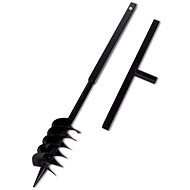 Zemní vrták s rukojetí, 120 mm, s dvojitou spirálou - Ruční vrták