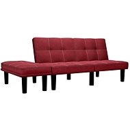2místná pohovka vínová textil - Pohovka