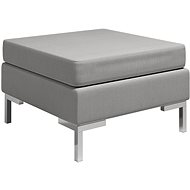 Dílčí podnožka s poduškou textil šedá - Podnožka