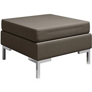 Dílčí podnožka s poduškou textil taupe - Podnožka