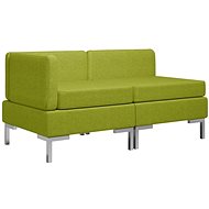 2dílná sedací souprava textil zelená - Sedací souprava