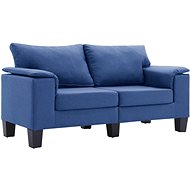 2místná pohovka modrá textil - Pohovka