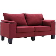 2místná pohovka vínová textil - Pohovka