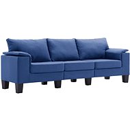 3místná pohovka modrá textil - Pohovka