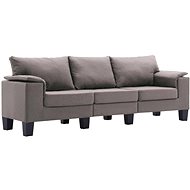 3místná pohovka taupe textil - Pohovka