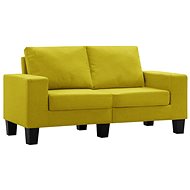 2místná pohovka žlutá textil - Pohovka