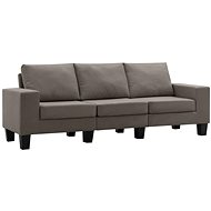 3místná pohovka taupe textil - Pohovka