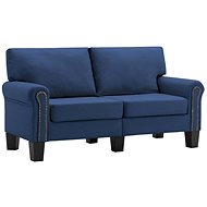 2místná pohovka modrá textil - Pohovka