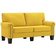 2místná pohovka žlutá textil - Pohovka