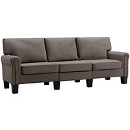 3místná pohovka taupe textil - Pohovka