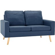 2místná pohovka modrá textil - Pohovka