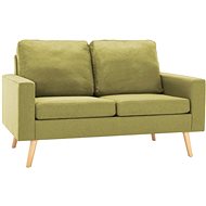 2místná pohovka zelená textil - Pohovka