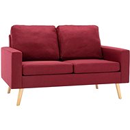 2místná pohovka vínová textil - Pohovka