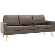 3místná pohovka taupe textil - Pohovka