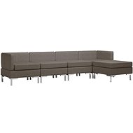 5dílná sedací souprava textil taupe - Sedací souprava