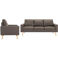 2dílná sedací souprava textil taupe - Sedací souprava