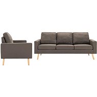 2dílná sedací souprava textil taupe - Sedací souprava