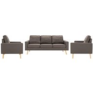 3dílná sedací souprava textil taupe - Sedací souprava