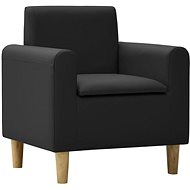 Dětské křeslo černé umělá kůže - Children's Chair