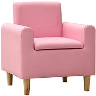 Dětské křeslo růžové umělá kůže - Children's Chair