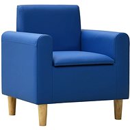 Dětské křeslo modré umělá kůže - Children's Chair
