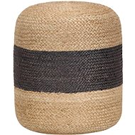 Handmade seating pouf dark grey 40 × 45 cm jute - Pillow Seat