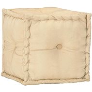 Sand pouf 40 × 40 × 40 cm cotton canvas - Pillow Seat
