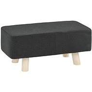 Podnožka tmavě šedá 60 × 28 × 26 cm textil - Podnožka