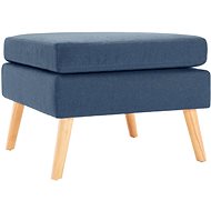 Podnožka modrá textil - Footstool