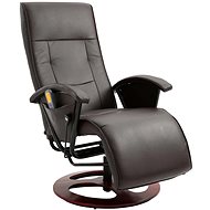 Masážní křeslo hnědé umělá kůže - Massage Chair