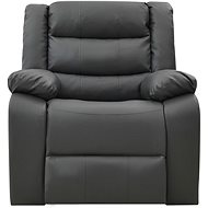 Masážní polohovatelné křeslo šedé umělá kůže - Massage Chair