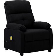 Masážní polohovací křeslo černé textil - Massage Chair