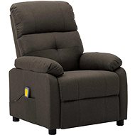 Masážní polohovací křeslo taupe textil - Massage Chair