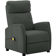 Masážní polohovací křeslo šedé umělá kůže - Massage Chair
