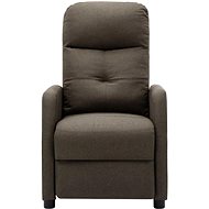 Masážní polohovací křeslo taupe textil - Massage Chair