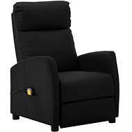 Elektrické masážní polohovací křeslo černé umělá kůže - Massage Chair