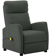 Elektrické masážní polohovací křeslo šedé umělá kůže - Massage Chair