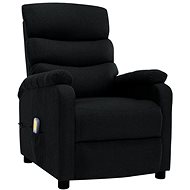 Elektrické masážní polohovací křeslo černé textil - Massage Chair