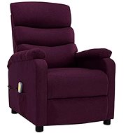 Elektrické masážní polohovací křeslo fialové textil - Massage Chair