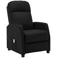 Elektrické masážní polohovací křeslo černé umělá kůže - Massage Chair
